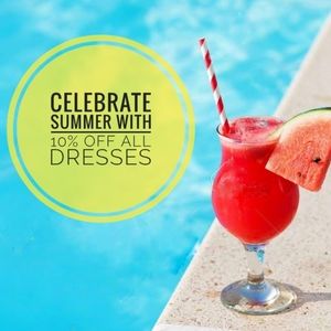 10% off ALL dresses in my closet!